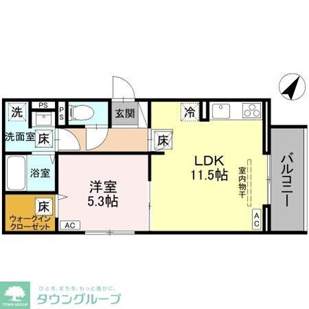 ノーブルラフィネ愛宕の物件間取画像